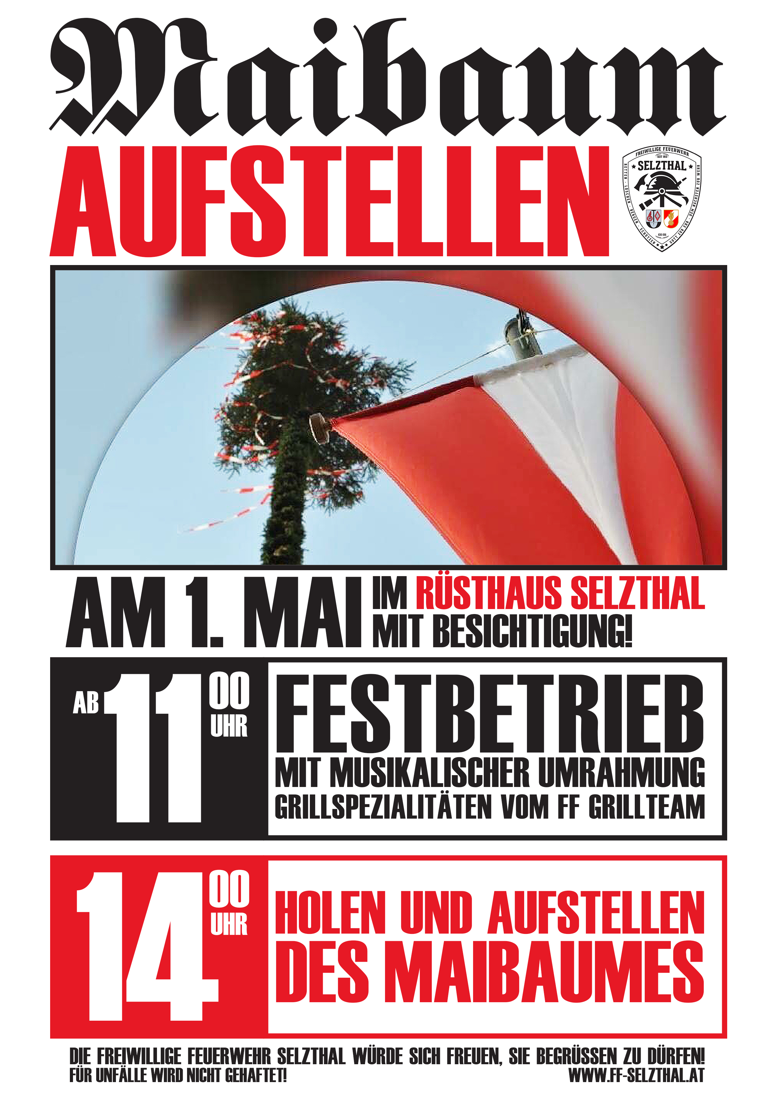 Maibaum-Aufstellen am 1. Mai 2018