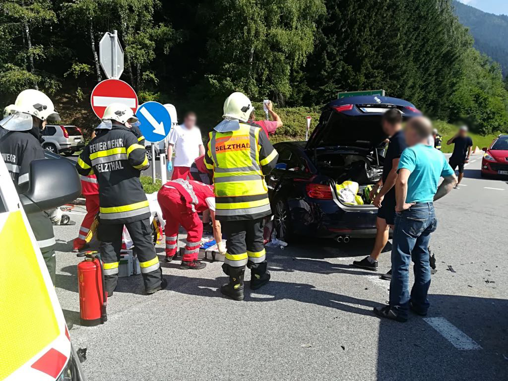 Verkehrsunfall im Bereich der A9-Auffahrt Ardning